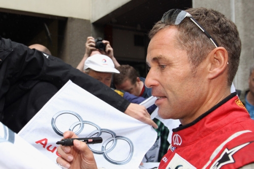 Tom Kristensen en Any Priaulx in Race of Champions
